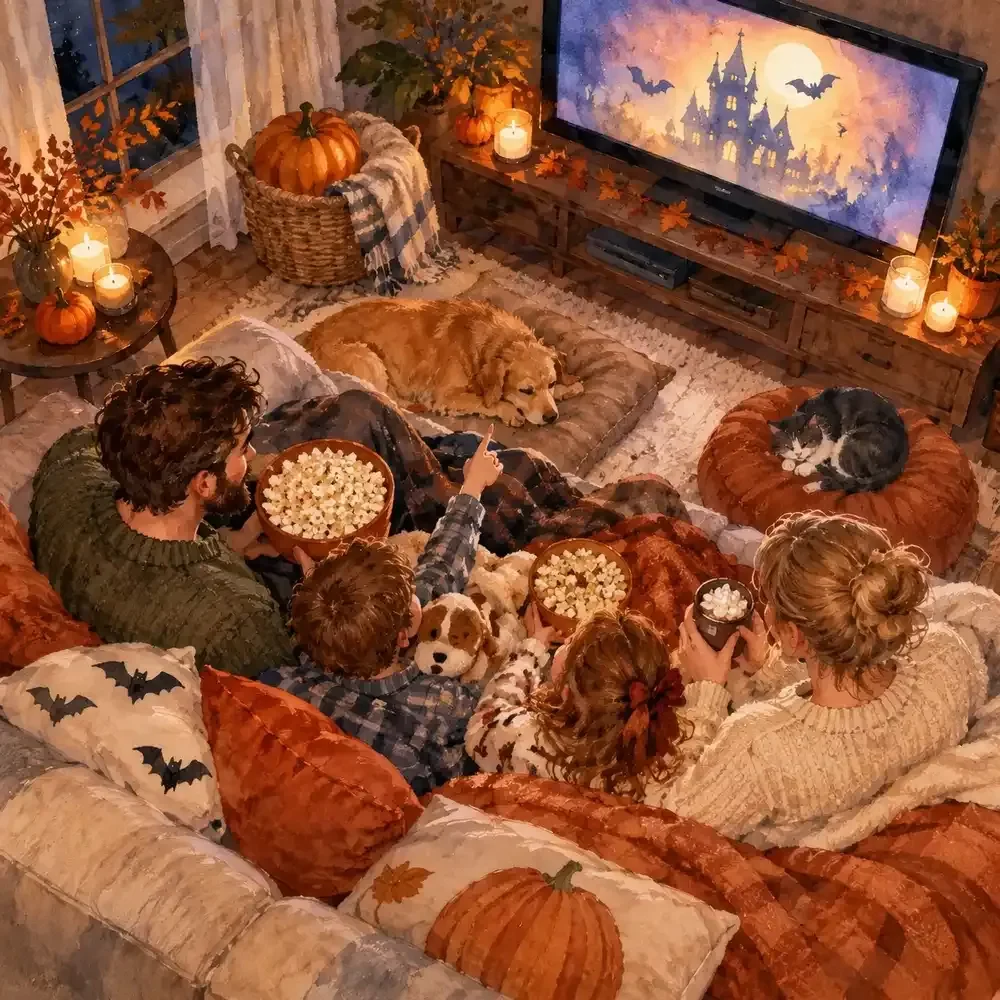 Family Movie Night Planner for Halloween