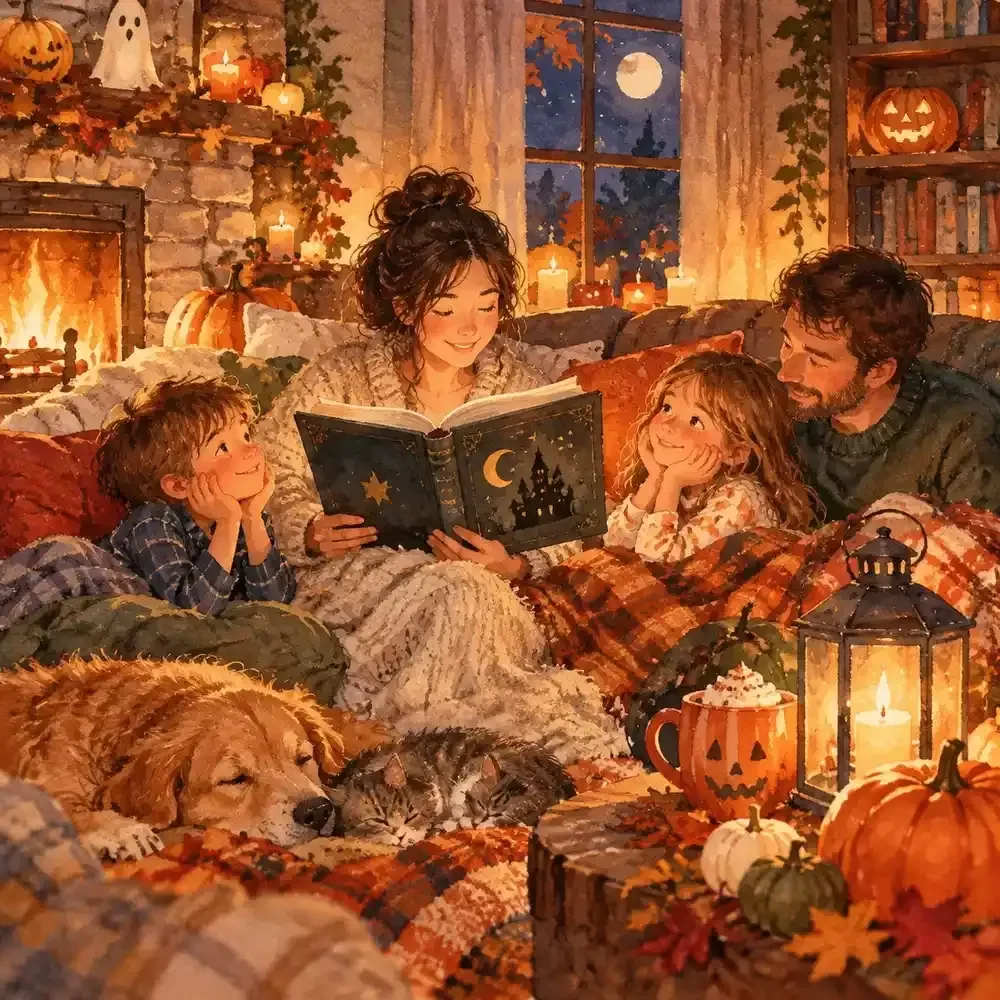 Cozy Family Nights Hub for Halloween Season