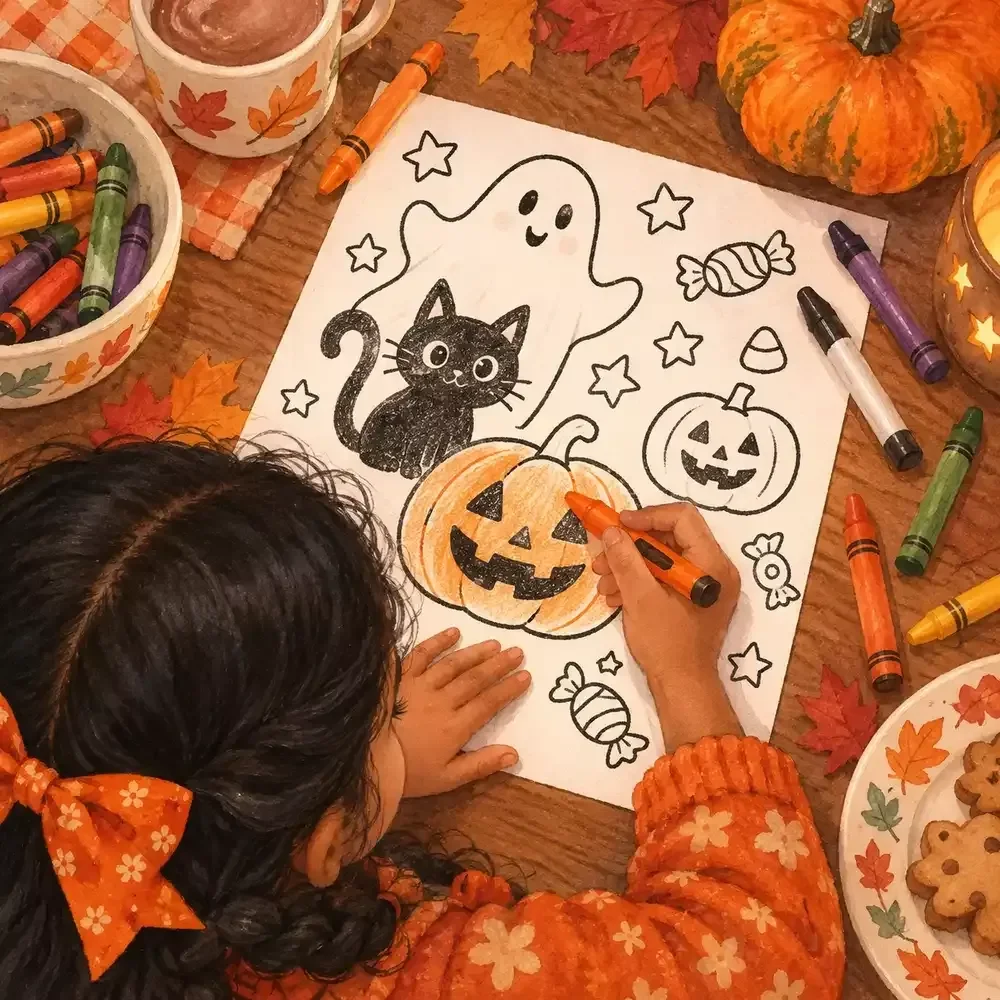 Coloring Page Maker for Halloween Fun