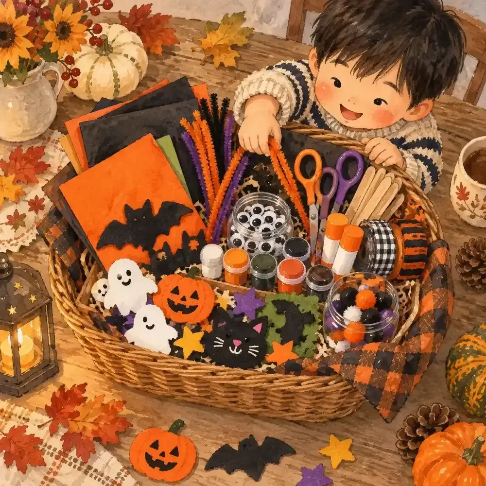 Kids Craft Supply Checklist for Halloween