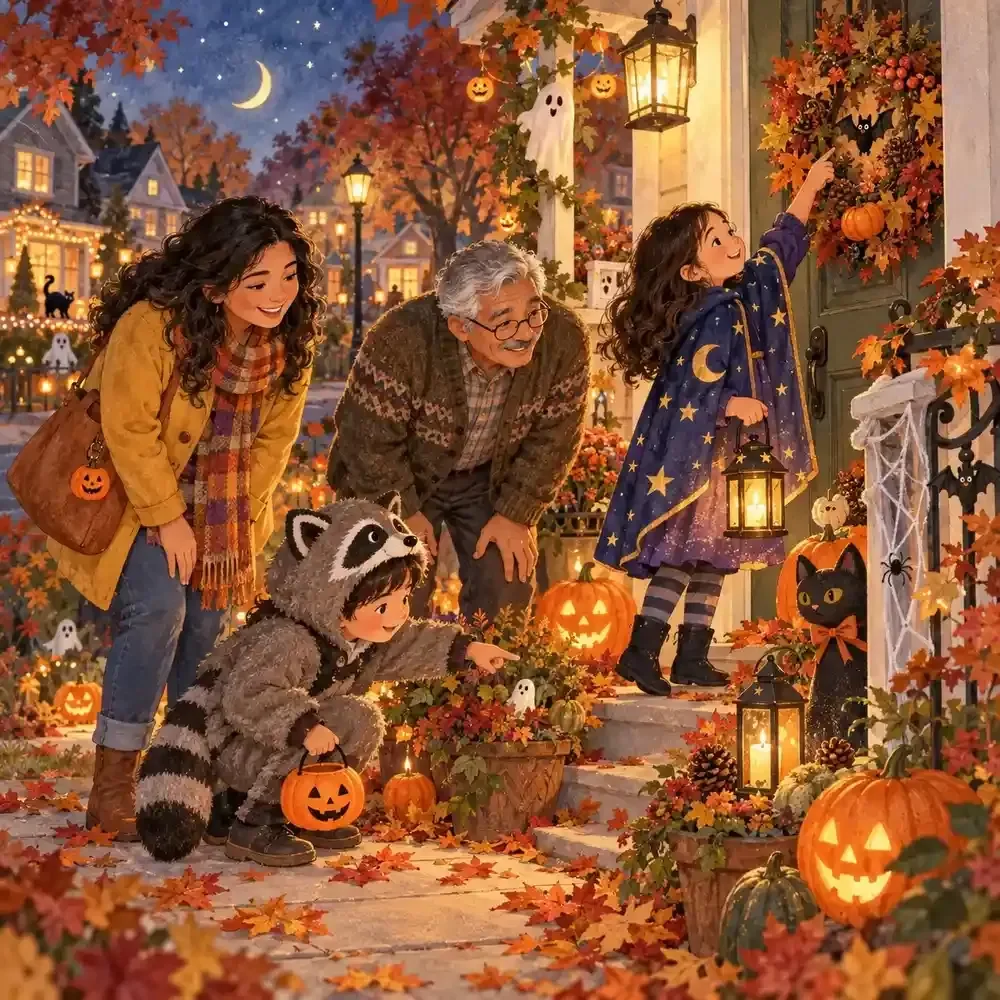 Door-to-Door Look-and-Find Game for Halloween Night