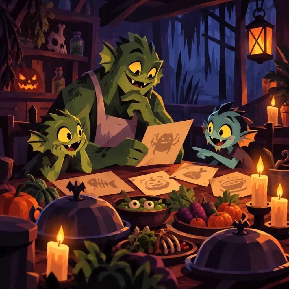 Themed Family Menu Builder for Halloween