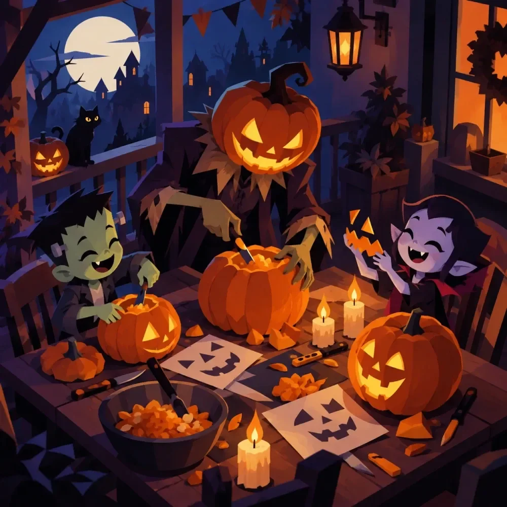 Pumpkin Carving Guide for Halloween Family Night