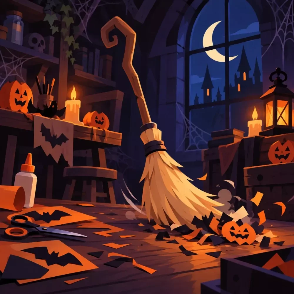 Halloween Craft Cleanup Routine