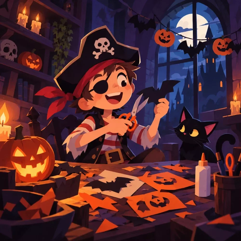 Kids' Halloween Craft Prep