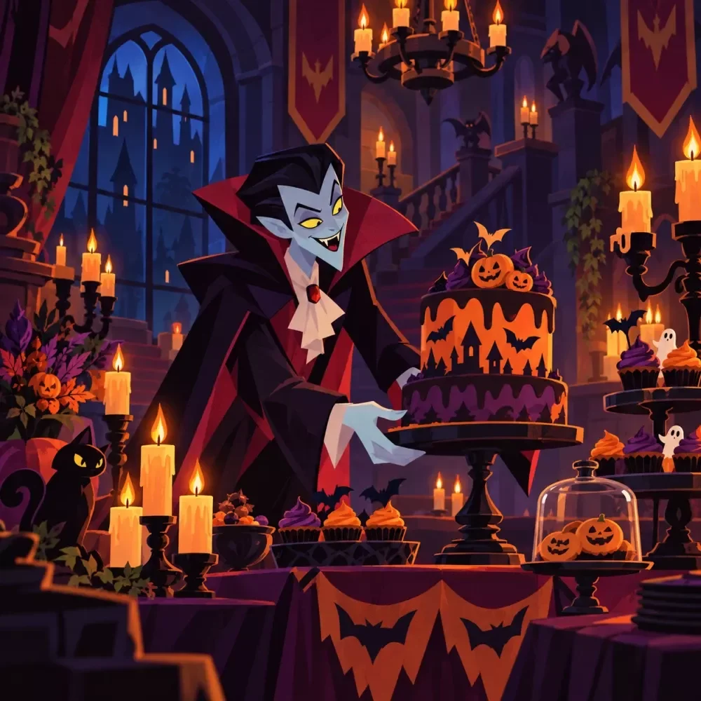 Halloween Cake Party Setup Planner