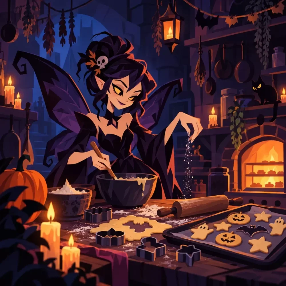 Halloween Cookie Baking Prep