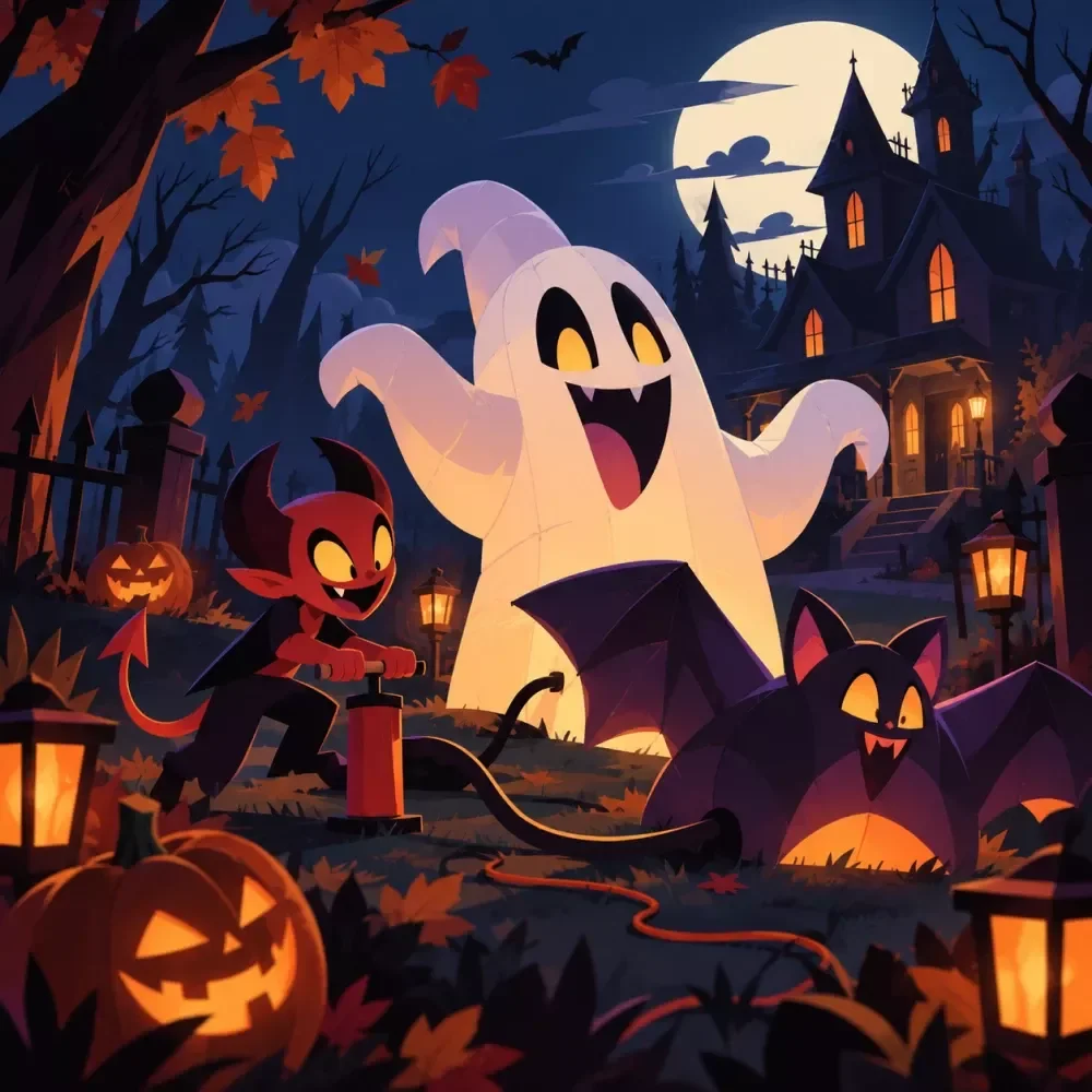 Halloween Inflatable Setup Guide