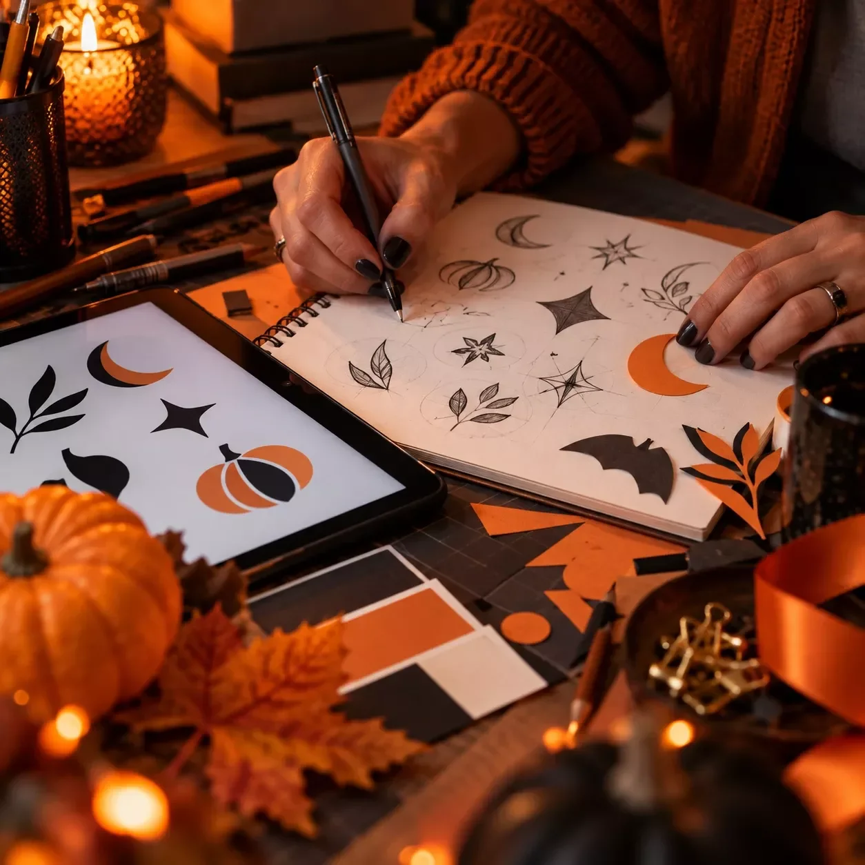 Logo Accent Maker for a Halloween Brand Refresh