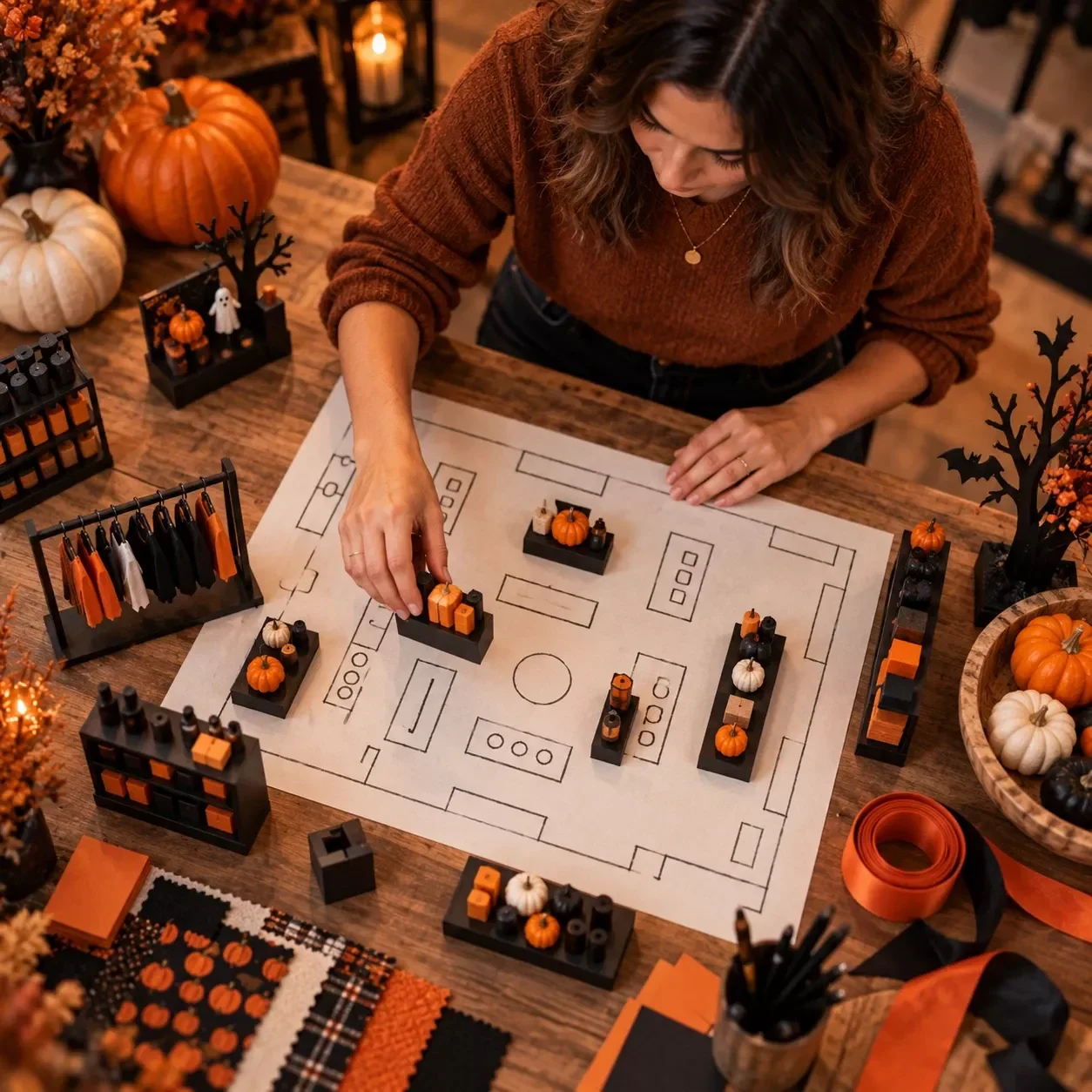 Retail Display Layout Planner for Halloween