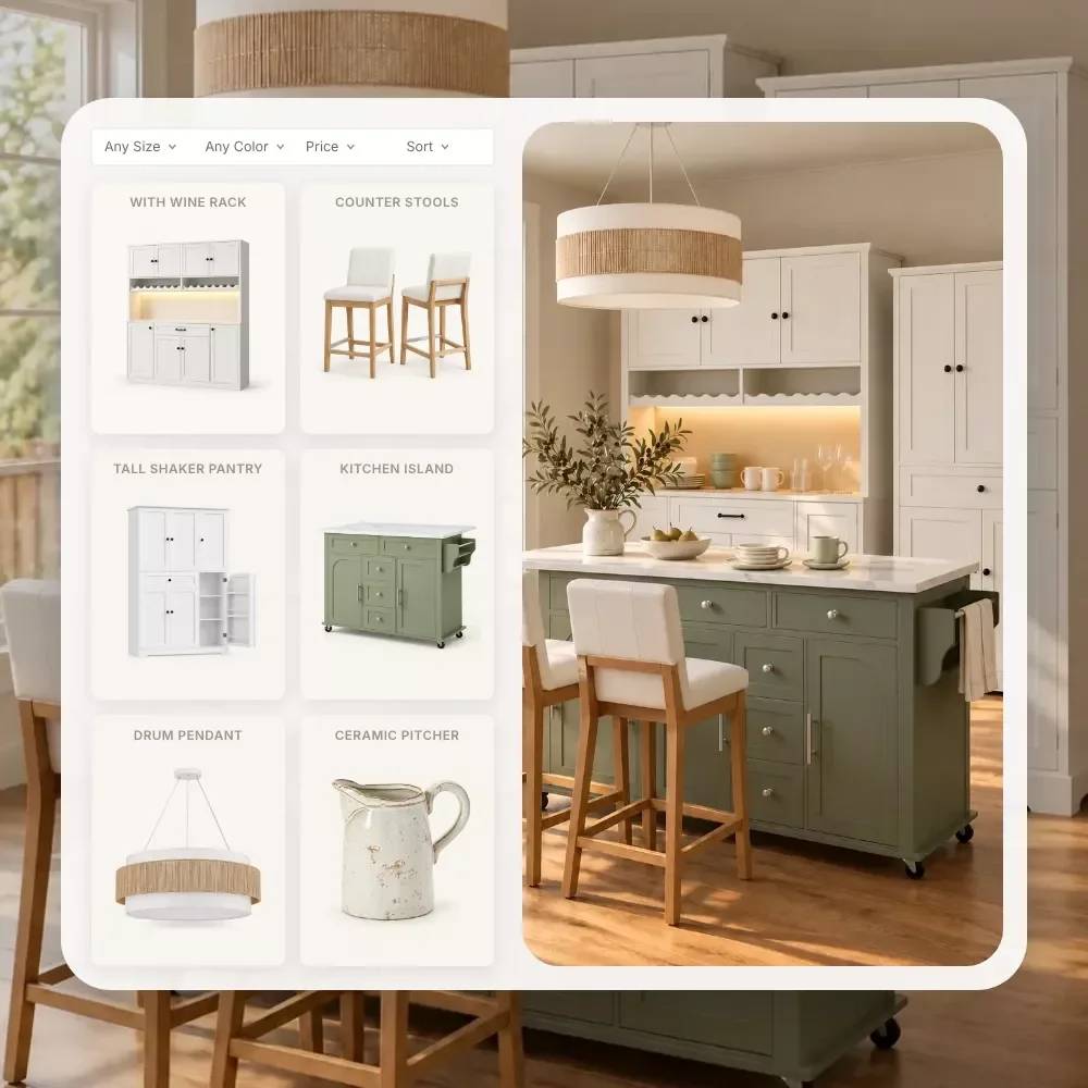 Sage Green Kitchen Under $1200