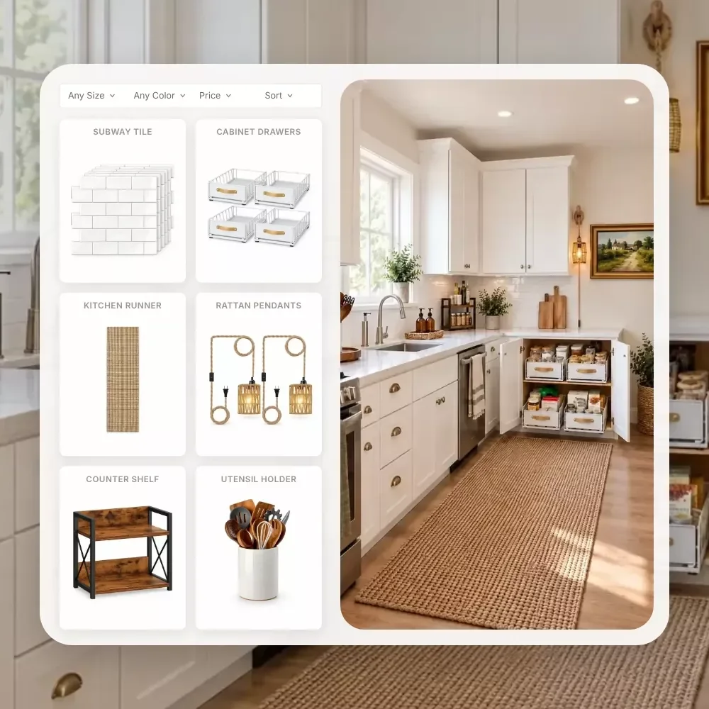 Rental-Friendly Kitchen Makeover Under $300