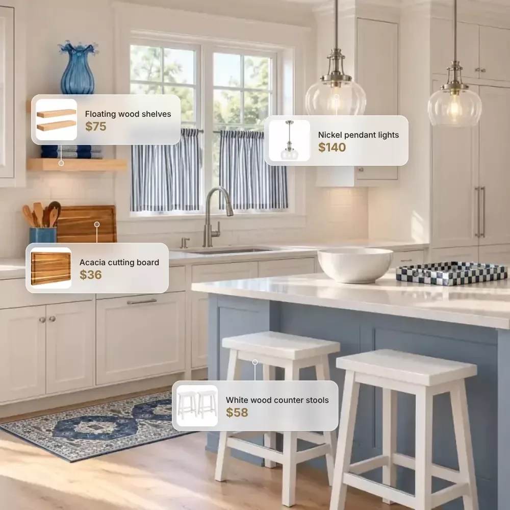 Coastal Kitchen Under $500