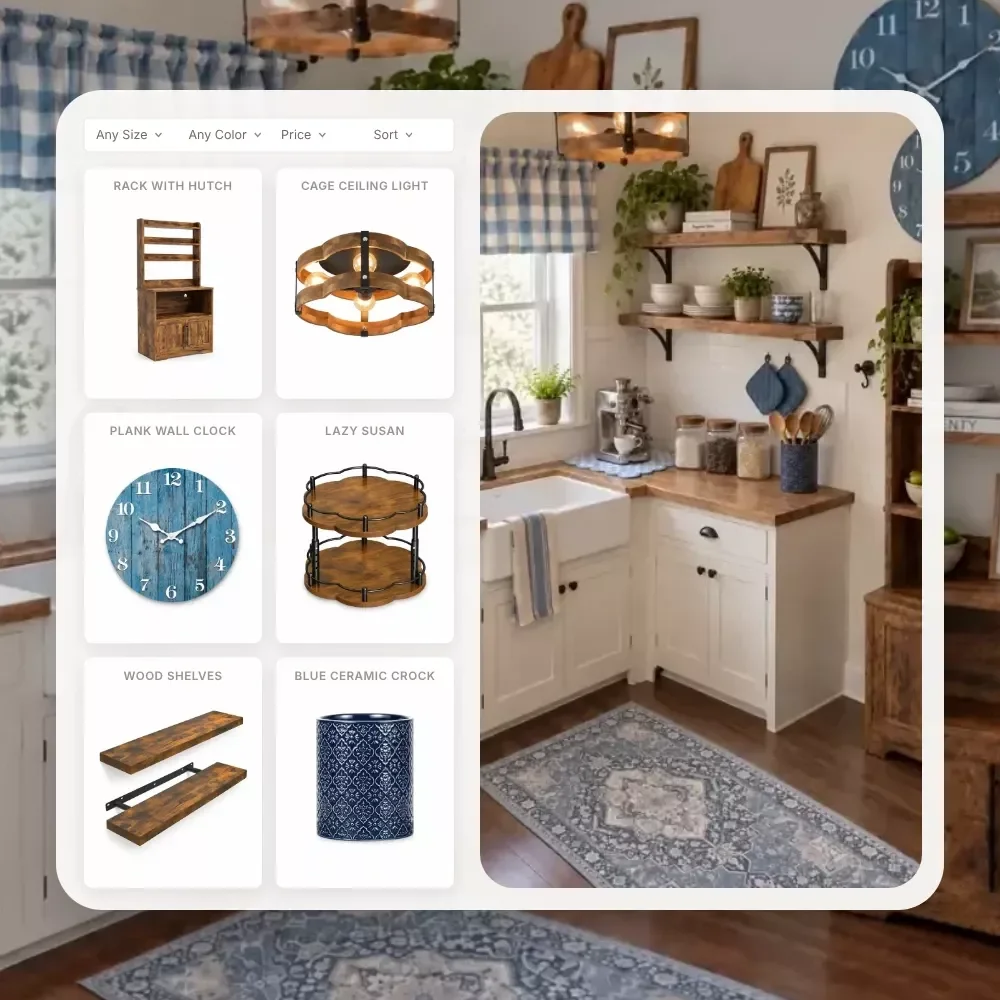 Modern Farmhouse Kitchen Under $500