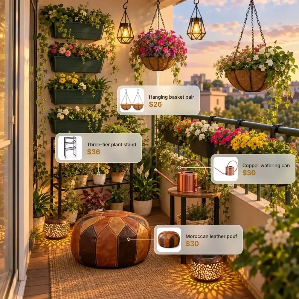 Micro Balcony Garden Under $250